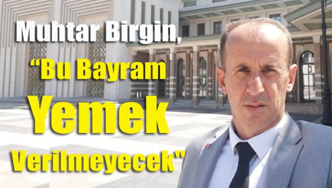 Kandıra Safalı Mahallesi Muhtarı Tevfik Birgin, mahallelerinde gerçekleşen bayram programının