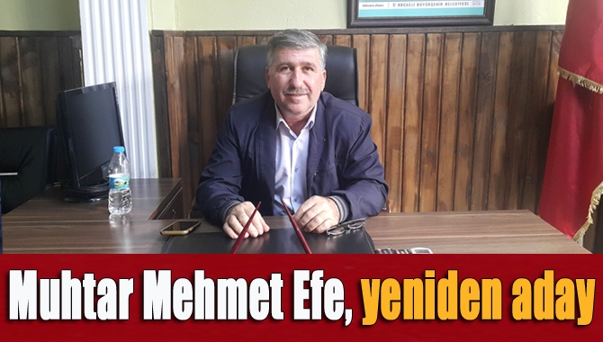 Dalca Mahallesi Muhtarı Mehmet Efe, Mart ayında yapılacak olan yerel