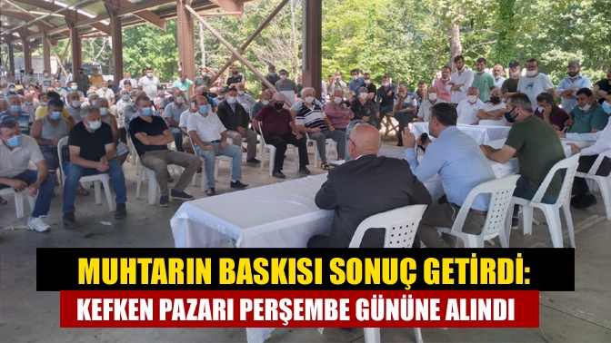 Kocaeli’nin turizm ve balıkçılık merkezi olan Kefken Köyü'nde Pazar günleri