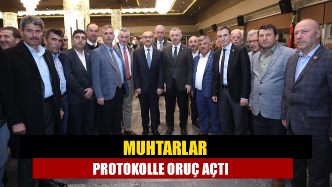 Kocaeli'nin 12 ilçesinde görev yapan muhtarlar Kocaeli Valiliği ve Kocaeli