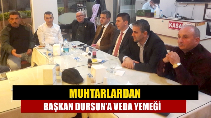 Kandıra Muhtarlar Derneği, Kandıra Belediye Başkan Yardımcısı Mustafa Dursun’a veda