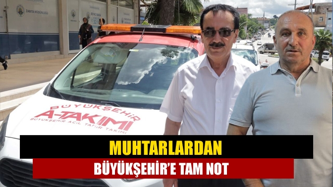 Büyükşehir’in mahallelerde hizmet ortağı olarak gördüğü muhtarlar yapılan çalışmalardan dolayı