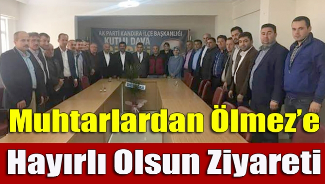 Yeni Kandıra Muhtarlar Derneği Başkanı Musa Yener ve derneğe üye