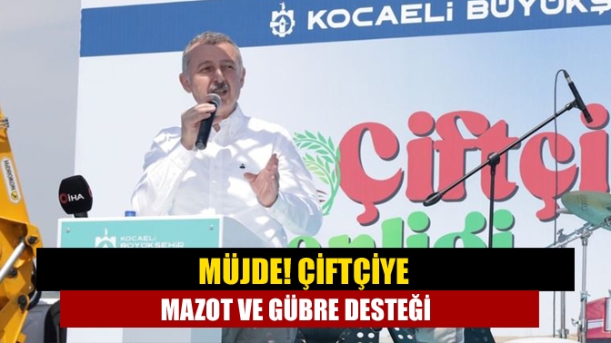 Büyükşehir’in düzenlediği Çiftçi Şenliğinde Başkan Büyükakın’dan çiftçiye mazot ve gübre