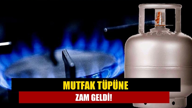 Otogaza yapılan zammın ardından mutfak tüplerine de zam geldi.12 kiloluk