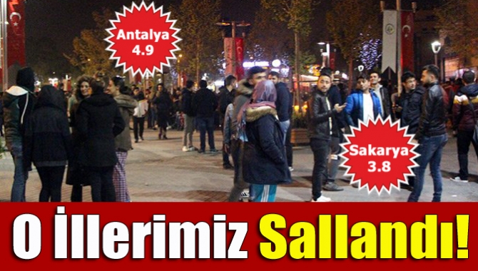 Kandilli Rasathanesi'nden alınan bilgiye göre, Antalya Akseki'de saat 20.14'te 4.9