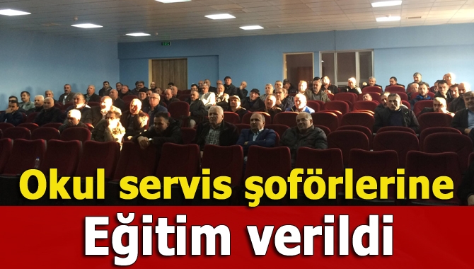 Kandıra Halk Eğitimi Merkezi tarafından okul servis şoförlerine eğitim verildi