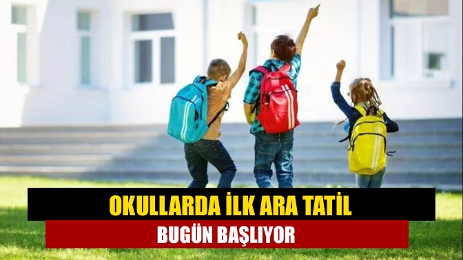 12 Eylül'de başlayan eğitim dönemi yaklaşık 2 ayın ardından ara