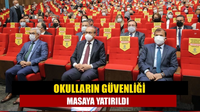 Vali Seddar Yavuz Başkanlığında yapılan, tüm ilgili kurum okul müdürleri