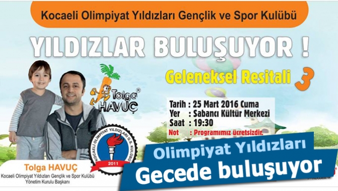 2011 yılında kurulan Kocaeli Olimpiyat Yıldızları Cinmastik Kulübü 3. resitalini