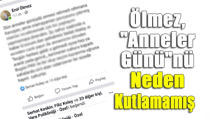 AK Parti Kandıra İlçe Başkanı Erol Ölmez, sosyal medya hesabında