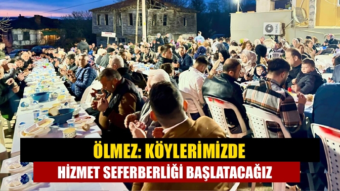 Cumhur ittifakı Kandıra Belediye Başkan Adayı Erol Ölmez, Katçalı Köyünde