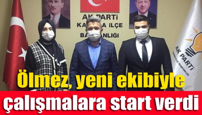 AK Parti Kandıra İlçe Başkanı Erol Ölmez yeni ekibiyle birlikte