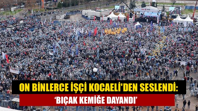 Türk Metal öncülüğünde Kocaeli’de yapılan Büyük Metal mitinginde işçiler MESS’e