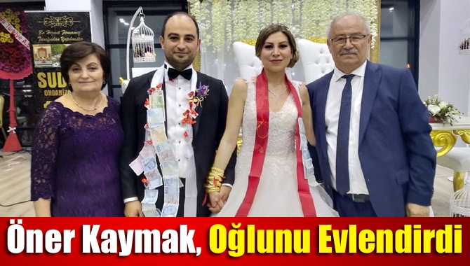 Kandıra belediyesinden emekli Öner Kaymak’ın oğlu Tolga Kaymak, Hülya Akçay