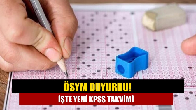 İptal edilen KPSS sınavının ardından ÖSYM, yeni KPSS takvimini sosyal