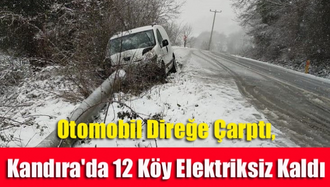 Kandıra ilçesinde meydana gelen kazada 28 adet kurum trafosu hasar
