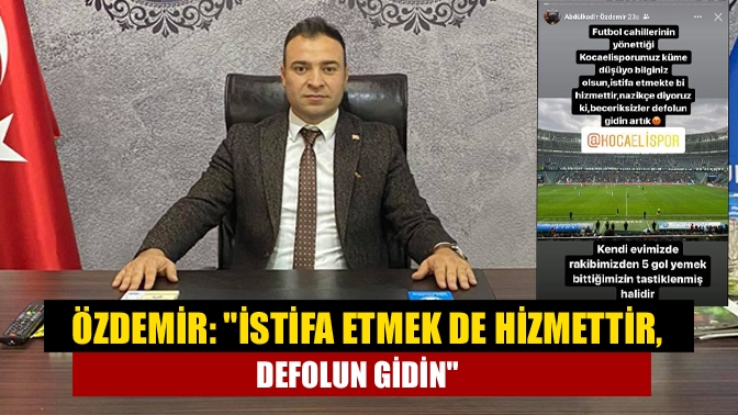 Kocaelispor tartışmalarına Ülkü Ocakları İl Başkanı Abdulkadir Özdemir de katıldı.