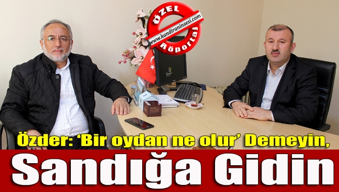 AK Parti Kandıra İlçe Başkanı Yunus Özder, “Geleceğimizi oylayacağımız referandum