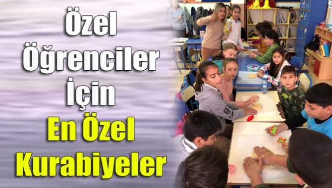 Tasvire Hurşit Güneş Ortaokulu 6/B sınıfı öğrencileri, özel öğrenciler için