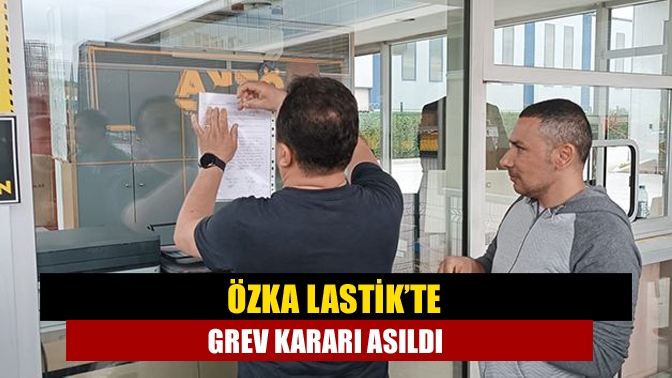 Kocaeli’de bulunan ve Lastik-İş’in örgütlü olduğu Özka Lastik’te toplu sözleşme