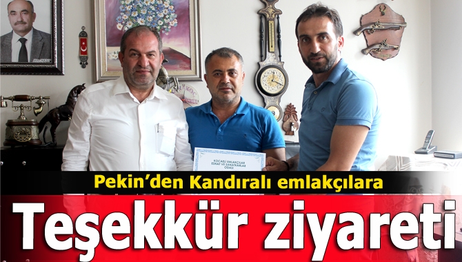 Kocaeli Emlakçılar Odası Kurucu Başkanı Ahmet Pekin, odanın kurulmasında emeği