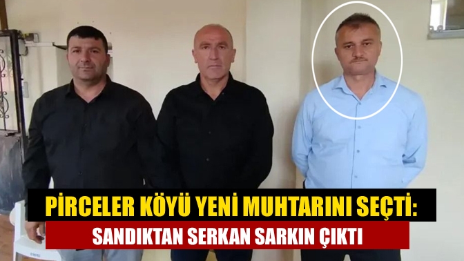 Kandıra Pirceler Köyü’nde yapılan ara seçimde Serkan Sarkın 52 oyla