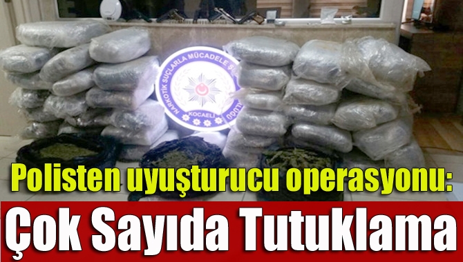 Kocaeli İl Emniyet Müdürlüğü ekiplerince uyuşturucu satıcılarına yönelik İstanbul ve