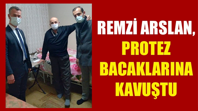 Rahatsızlığı sebebiyle ayağını kaybeden Merkez Erikli Belenköy Mahallesi’nden Remzi Arslan,
