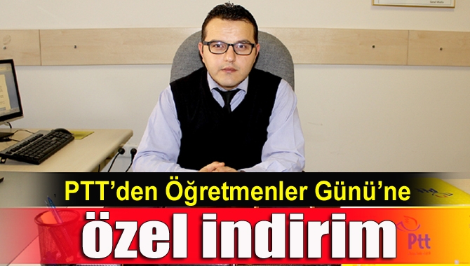 Kandıra PTT Müdürü Adem Bayrak, 24 Kasım Öğretmenler günü nedeniyle