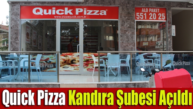 Pizzanın ustası Quick Pizza, enfes lezzetlerini yeni şubesinde Kandıra halkı