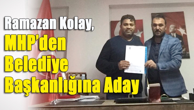Ramazan Kolay, MHP’den Kandıra belediye başkanlığı aday adaylığı için başvurdu.