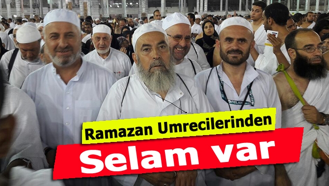 Felah Turizm organizasyonuyla Kandıra’dan kutsal topraklara giden umrecilerden selam var.