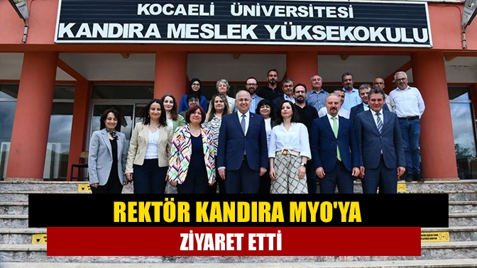 Kocaeli Üniversitesi Rektörü Prof. Dr. Nuh Zafer Cantürk, okul ziyaretleri