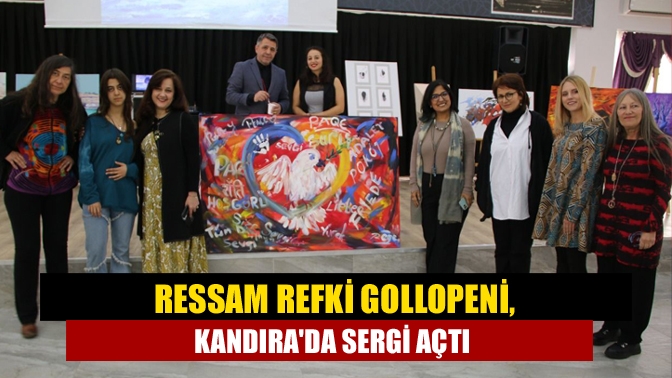 Kosovalı ressam Refki Gollopeni, Kandıra Namazgah Kültür Merkezi'nde  sanatseverlerle