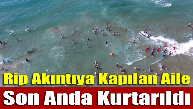 Kocaeli Büyükşehir Belediyesi İtfaiyesi KOSKEM Rip akıntısına kapılan aileyi kurtardı