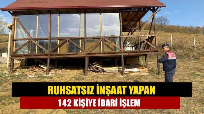 Kocaeli'de jandarma ekipleri, 10 ilçede yapı ruhsatı olmadan inşaat yapan