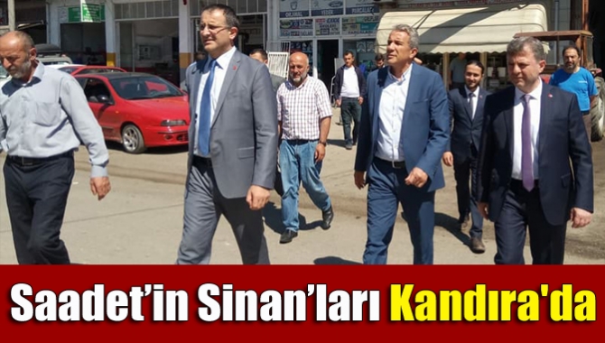 Saadet Partisi Kocaeli Milletvekili adayı Sinan Ejderoğlu ve Sinan Yolcu