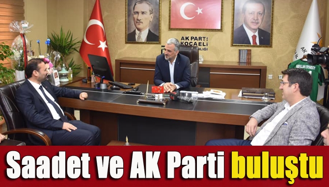 SP İl Başkanı Nurettin Çelik, AK Parti İl Başkanı Abdullah