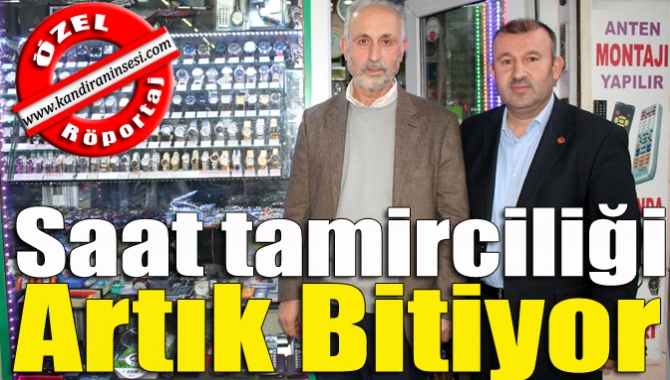 41 yıldır Kandıra’da saat tamirciliği yapan Resul Öztürk, eski yıllardaki