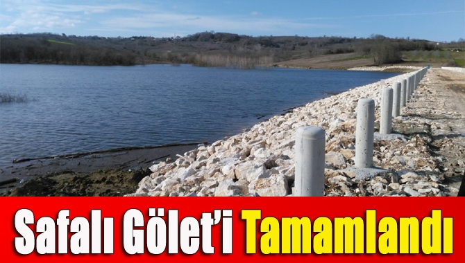 Kandıra'da 2 bin 470 dekar tarım arazisinin sulanacağı Safalı Göleti'nde