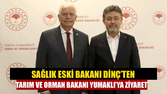 Sağlık Eski Bakanı M. Kazım Dinç ve beraberindeki heyet, Tarım