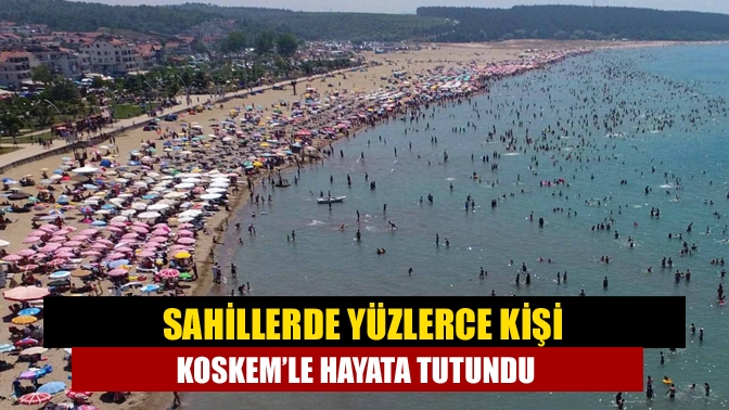Kocaeli sahillerinde serinlemek ve hoşça vakit geçirmek isterken akıntıya kapılan