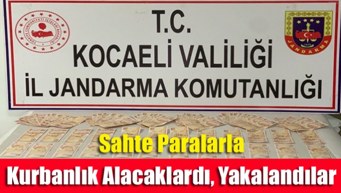 Kocaeli İl Jandarma Komutanlığı, Gebze'de yaptığı sahte para operasyonunda 2