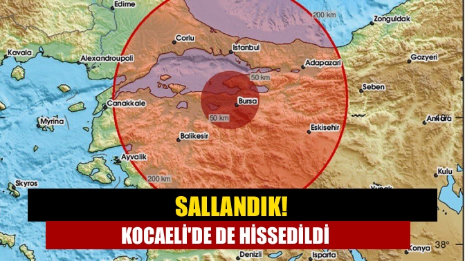 Bu sabah saatlerinde Marmara Denizinde 5.1 şiddetli bir deprem meydana