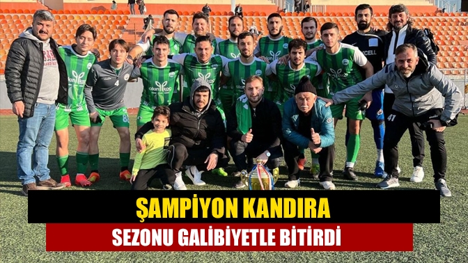 1.Amatör Küme C Grubu şampiyonu Kandıra Gençlerbirliği sezonun son maçında