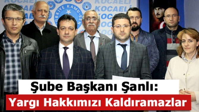 Türk Eğitim Sen Kocaeli 1 Nolu Şube Başkanı Yaşar Şanlı,