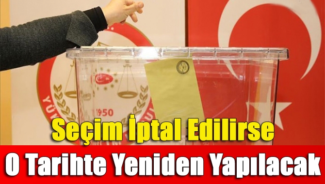 YSK, 31 Mart'ta yapılacak seçimlerin bazı yerlerde iptal edilmesi halinde,