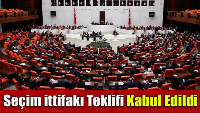 Siyasi partilerin seçim ittifakına ilişkin düzenlemeyi içeren teklif, TBMM Anayasa