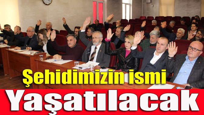 Kandıra Belediye Meclisi, Kayseri’deki hain saldırıda şehit düşen Abdulsamet Özen’in